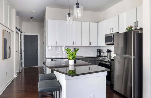 First Ward Apartment | Spacious 2BD with Private Balcony and Free Parking 2