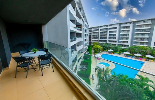 Heliopolis Apartment | Spacious 4-bedroom apartment Pool View Near the Airport