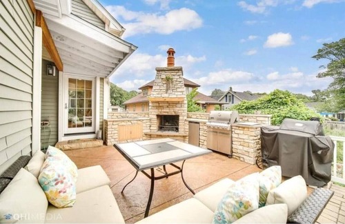 Michigan City House | Spacious 5-bedroom house, deluxe outdoor kitchen, and a short walk to the beach