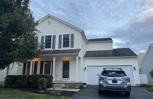 Lewis Center House | Spacious 5-bedroom house in Lewis Center with a dedicated workspace and patio