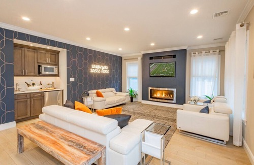 A-Zone Villa | Spacious 6 Bed 5 Bath Beach Home with Elevator, Pool & Decks Steps from the Beach