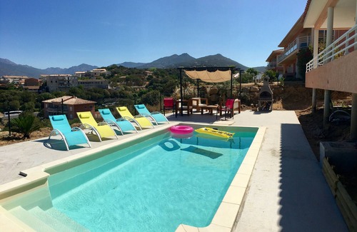 Propriano Apartment | Spacious apartment with sea view, swimming pool, near beaches and harbor