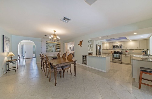 Bonita Shores House | Spacious beach house 2 miles to Bonita Beach with pool and hot tub! Pets welcome