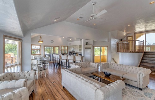 Carova Beach House | Spacious canalfront home w/pool & hot tub on the 4x4 beaches of Carova!