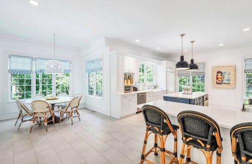 Southampton House | Spacious & chic Southampton estate with heated pool, fire pit &.