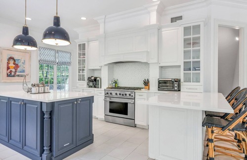 Southampton House | Spacious & chic Southampton estate with heated pool, fire pit &.