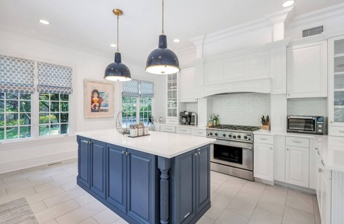 Southampton House | Spacious & chic Southampton estate with heated pool, fire pit &.