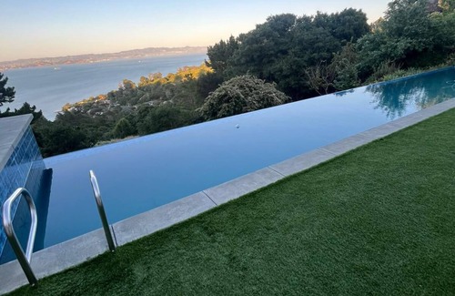 Tiburon House | Spacious Gated Estate with Pool, Hot Tub, & Breathtaking Ocean Views in Tiburon.