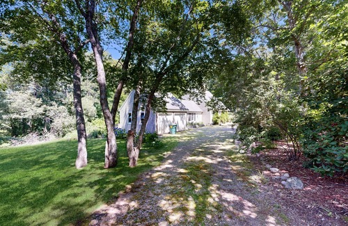 West Barnstable House | Spacious getaway near beach with private seasonal pool, hot tub, & 2 offices