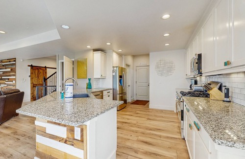 Wolf Ranch House | Spacious home with fenced in yard and dog friendly, fire pit and foosball table