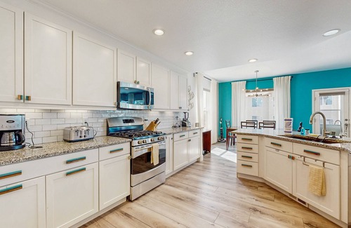Wolf Ranch House | Spacious home with fenced in yard and dog friendly, fire pit and foosball table