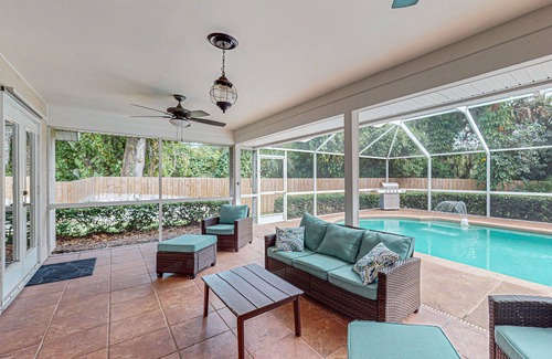 Vero Beach South House | Spacious home with private pool, enclosed yard and grill