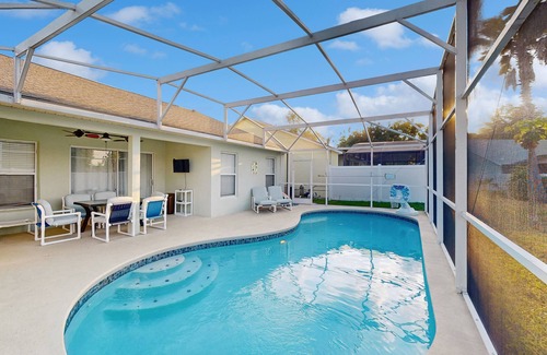 Clear Creek House | Spacious home with pool, enclosed yard, WifI, washer/dryer, and game room