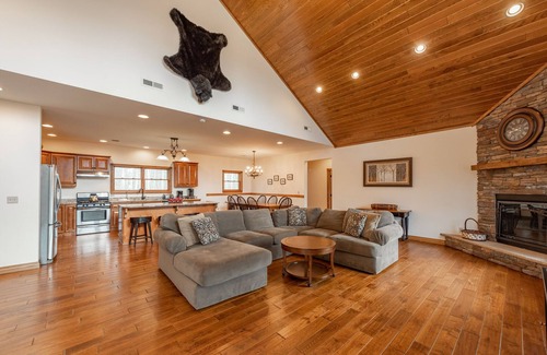 Oakland House | Spacious Lake Escape w/Game Room & Views