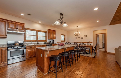 Oakland House | Spacious Lake Escape w/Game Room & Views
