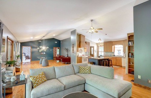 Lake Lure House | Spacious Lake Lure Family Home w/Deck & Fire Pit!