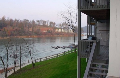 La Follette Condo | Spacious Lakefront Condo with Private Deck and Direct access to the Lake