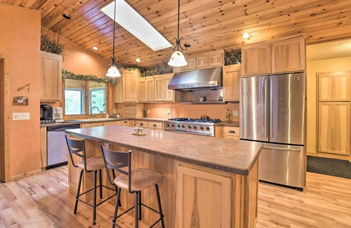 LaPorte House | Spacious Lakefront Home w/Patio & Boat Dock!