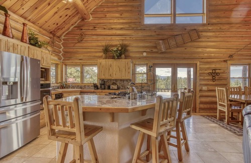 Pagosa Meadows IV House | Spacious Log Lodge w/Hot Tub, Game Room, Mtn Views, Wraparound Deck, 5 Acres, Near Pagosa Springs!