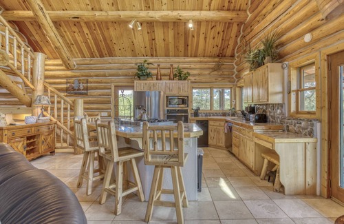 Pagosa Meadows IV House | Spacious Log Lodge w/Hot Tub, Game Room, Mtn Views, Wraparound Deck, 5 Acres, Near Pagosa Springs!