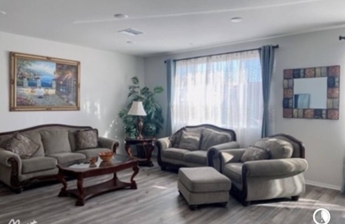 Riverside House | Spacious Master Room With Private Bathroom And Office Area