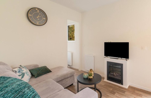 Erezee House | Spacious mobile home with terrace, near a brook