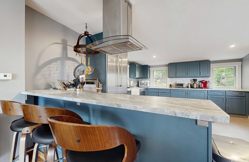 Bethel House | Spacious Mountain Chalet with Sauna, Deck, and Ski/Snowboard Adventures Nearby