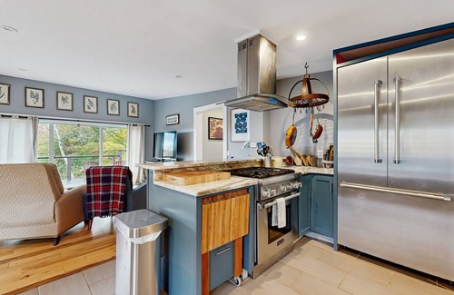 Bethel House | Spacious Mountain Chalet with Sauna, Deck, and Ski/Snowboard Adventures Nearby