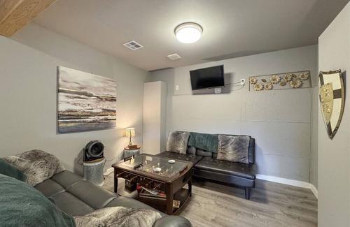 Port Angeles East House | Spacious ocean-view home with forest stream, hot tub, & private community beach!