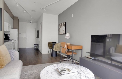 Assembly Square Apartment | Spacious Somerville 1BR w/W/D, nr Assembly T, by Blueground