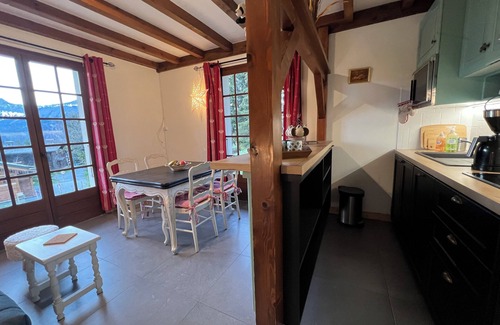 Crest-Voland Apartment | Spacious studio with terrace and mountain views