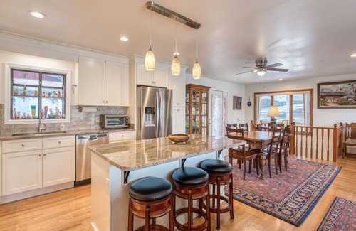 Lake Junaluska House | Spacious two-story lakefront home with lake views, balcony, AC, pool & tennis