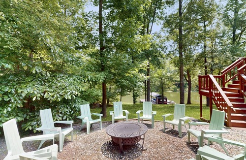 Morgan II House | Spacious waterfront escape with screened porch, water slide, kayak, & games