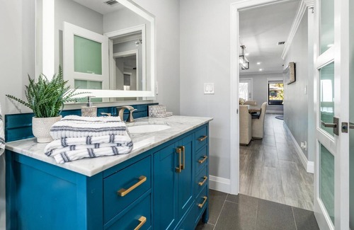 Naples Park House | Spared by Ian! Pool. Spa. Tiki! |Walk to Beach|Nina's Tiki Beach House