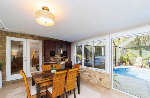 St. Augustine House | Sparkling pool and rejuvenating spa!