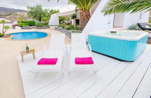 Adeje Villa | Spectacular "Ibiza Style Villa" with Private Beach located on a vast domain in COSTA ADEJE