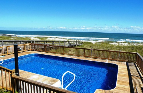 Carolina Beach House | Spectacular Oceanfront House With Pool! Reserve Your Seats Today