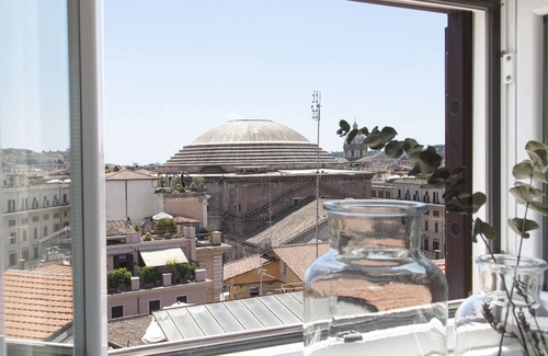 Rione VIII Sant'Eustachio Apartment | Spectacular Penthouse with two private terraces, Pantheon view, St. Peter's view