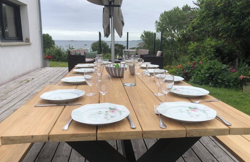 Carantec Villa | Splendid sea view - rare location - large house - center of town Carantec