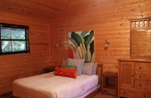 Leakey Cabin | Springs Cabin with water view, overlooking the beautiful Leakey Springs