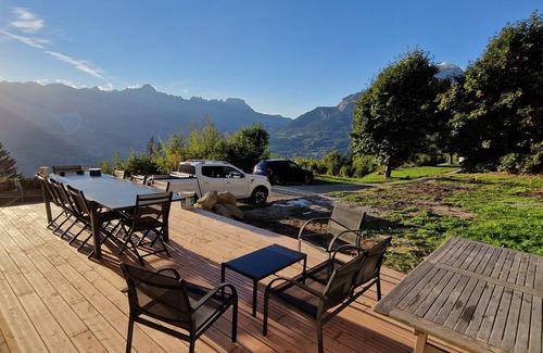 Saint-Gervais-les-Bains Apartment | St Gervais les Bains, on the heights, magnificent view, apartment sleeps 12