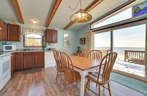 St Ignace Cottage | St. Ignace Cottage w/Deck & Beach on Lake Huron!