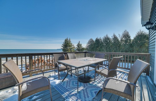 St Ignace Cottage | St. Ignace Cottage w/Deck & Beach on Lake Huron!