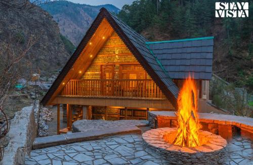 Banjar Villa | StayVista at Wisteria Whispers with Bonfire & River View