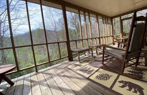 Hiawassee Cabin | Stepp Away Mountain Laurel Cabin Near Brasstown Bald; No steep roads & no stairs
