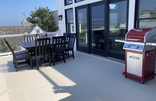 Beach Haven House | Steps to the beach, beautiful views, gourmet kitchen, sleeps 14, pool, elevator.