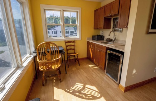 Michigan City House | Steps to the sand w/fenced yard & lake views