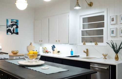 Denton House | Steps to UNT - Art-Filled Mid-Century Retreat w/Patios & Firelight