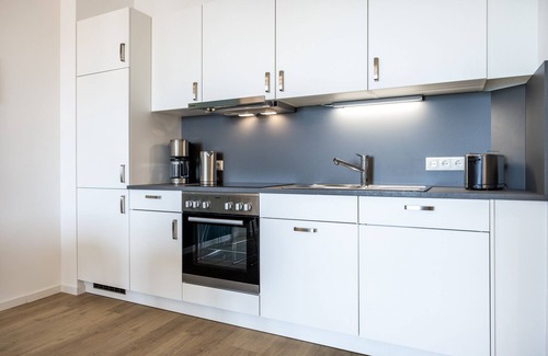 Wismar Apartment | Stilvolles, Modernes Hafenapartment mit Tollem Blick auf den Alten Hafen Wismars