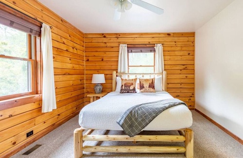 Wellsboro Cabin | Stocked fishing pond and AMAZING Views from the fire pit and hot tub!